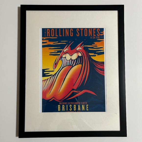 Framed Retro Concert Print 11x14 NWOT - Picture 1 of 2